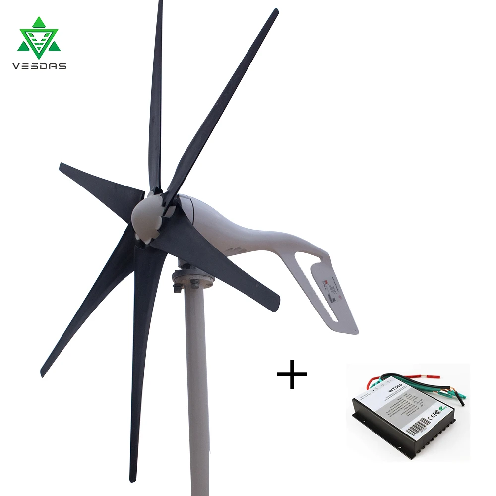 

New 400W Wind Turbine Generator Mini MTTP Windmill Wind Controller 3/5/6 blades Home Small gerador eolico Charge for Marine Boat