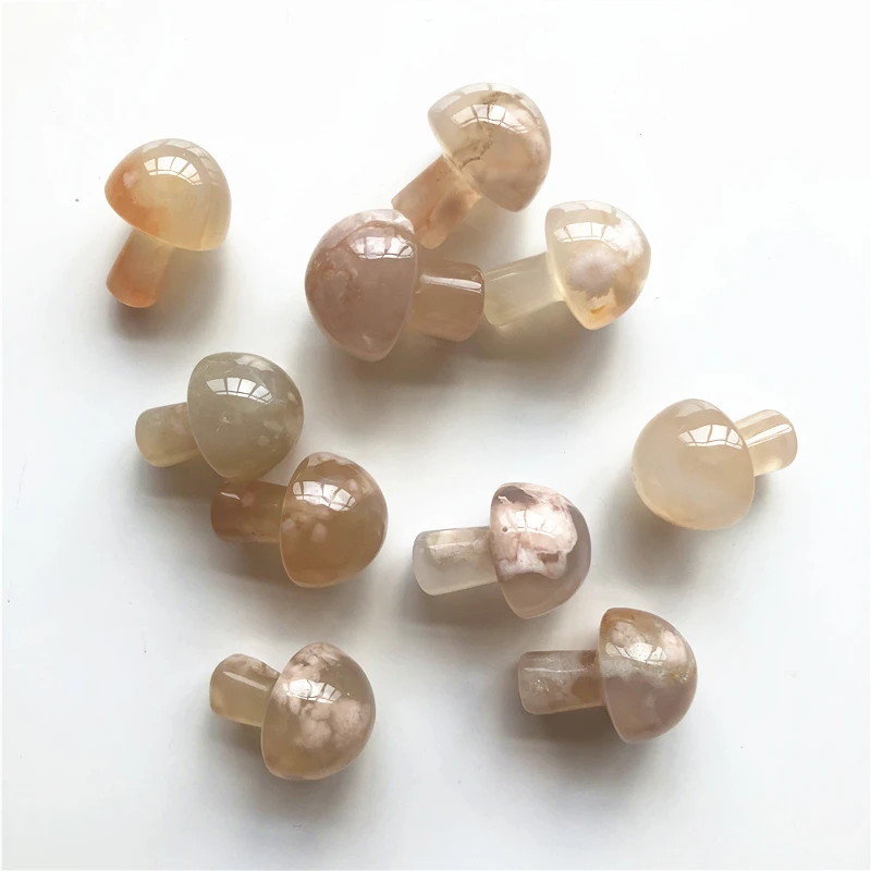 Дропшиппинг 1 шт. МИЛЫЙ натуральный кристалл гриб Агат Камень Кристалл полированный гриб Рейки Исцеление натуральные камни и кристаллы