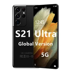 Téléphone portable galaxy S21 Ultra, Version globale, 16 go 2021 go, Daul Sim 5G, caméras 48mp, batterie 512 mAh, 6800 