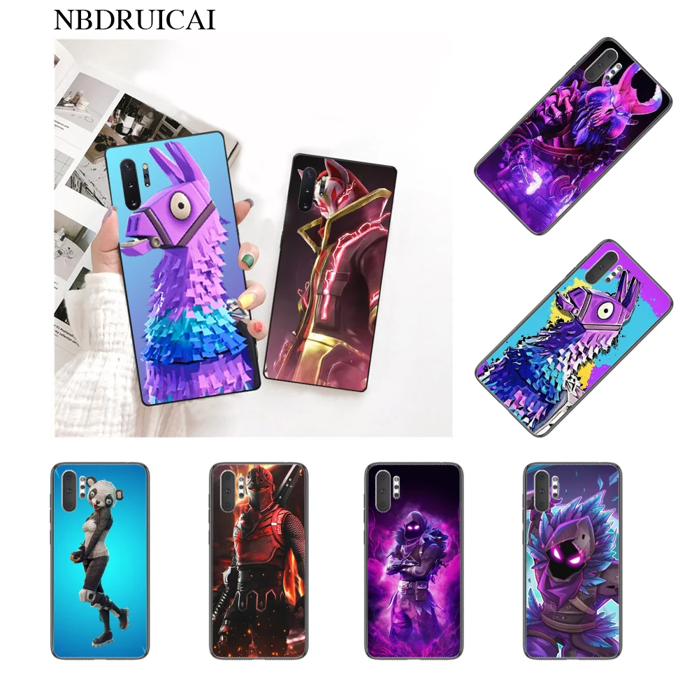 NBDRUICAI battle royale ТПУ Черный чехол для телефона Корпус Samsung Note 3 4 5 7 8 9 10 pro A7 2018 A10 A40 A50 A70