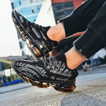 

Fashion Men's Vulcanized Casual Shoes Sneakers Mens Breathable No-slip Men 2020 Male Mesh Lace Up Wear-resistant Shoes Masculino