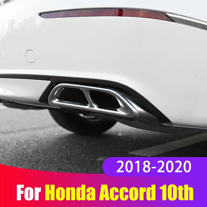 Задний глушитель выхлопной трубы из нержавеющей стали для Honda Accord X 10 2018 2019 2020