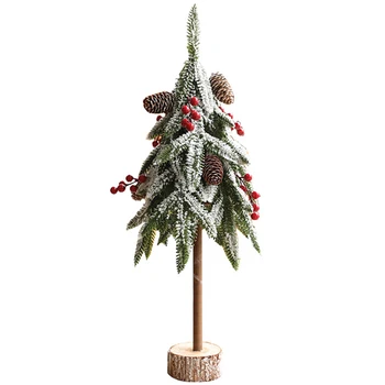 

1 Pc Decorative Durable Xmas Treee Shape Ornaments For Office Home Shop DIY Christmas Wooden Toy Xmas