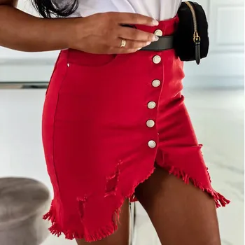 

Pencil skirt Skirts Ripped Pockets Party Clubwear Plus size High Waist