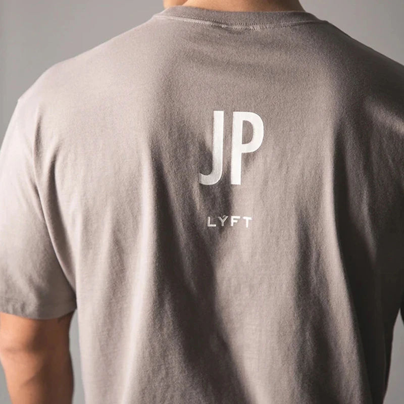 

Japan&UK LYFT2020 Brand Men Running Sports T shirt Gym Fitness Training T-shirt Men Shirt Bodybuilding Tee Tops Brand Clothing
