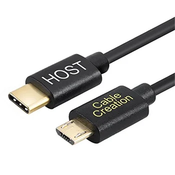 

USB C to Micro USB Cable,Coiled USB Type C to Micro B OTG Cable, Compatible Pixel XL 2, Type C & Micro-B Devices,