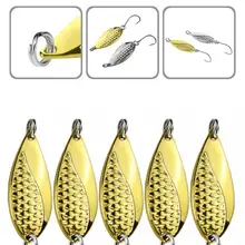

Mini 5Pcs/Set High Quality Snake Hard Spinner Spoon Lure Metal Sequins Baits Zinc Alloy Lure Bait Solid for Freshwater
