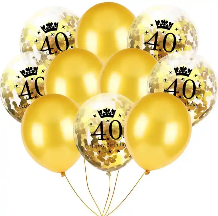 40th Birthday Party Decorations Kit Happy Birthday Banner 30 40 50