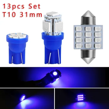 

13pcs/Set Auto Car Interior T10 31MM LED Lights Dome License Plate Lamp 12V Kit Brand New And High Quality