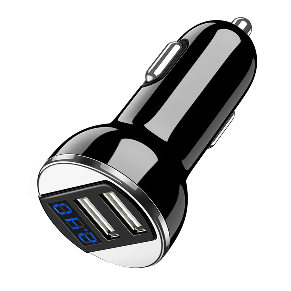 Oppselve мини USB Автомобильное зарядное устройство для мобильного телефона планшета gps 2.4A Быстрая зарядка автомобиля-зарядное устройство двойной USB автомобильный адаптер зарядного устройства для телефона в автомобиле