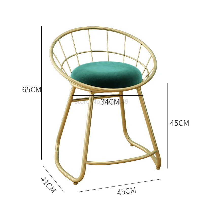 Скандинавский стул для макияжа комод стул для макияжа современный минималистичный сетчатый красный стул для спальни домашний креативный стул - Цвет: 7