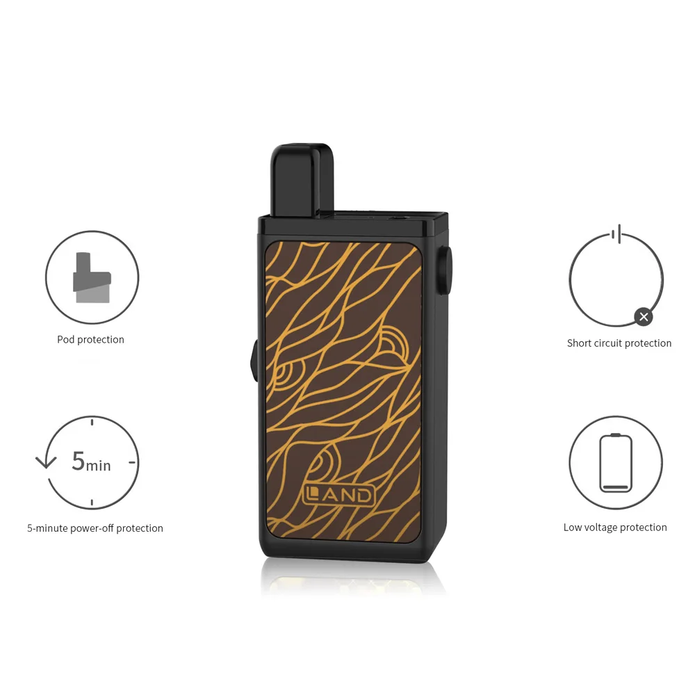 Горячие OBS Land Pod Vape Kit 750 мАч 1 5 мл Ecigs стартовый набор Vaper Box Mod со сменная катушка