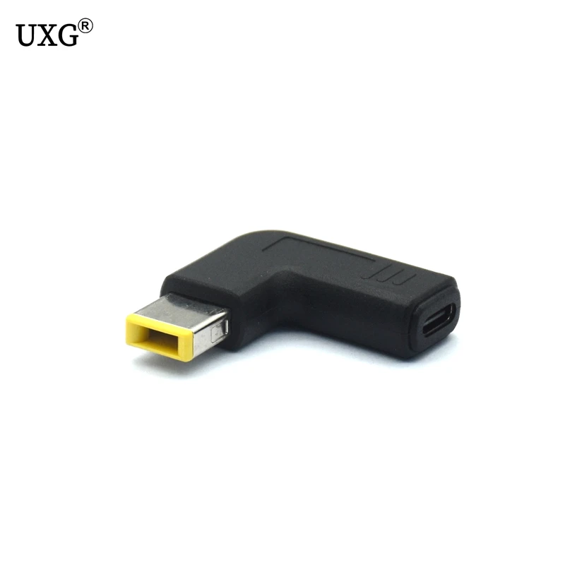 

USB Type C Female to Square Male Plug Dc Power Adapter Converter Laptop Charger Connector for Lenovo T450 T450s T460 T470 T470s
