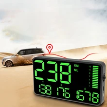 Многофункциональный спидометр gps дисплей превышение скорости сигнализации большой экран подарок универсальный цифровой грузовик автомобильный одометр для часов