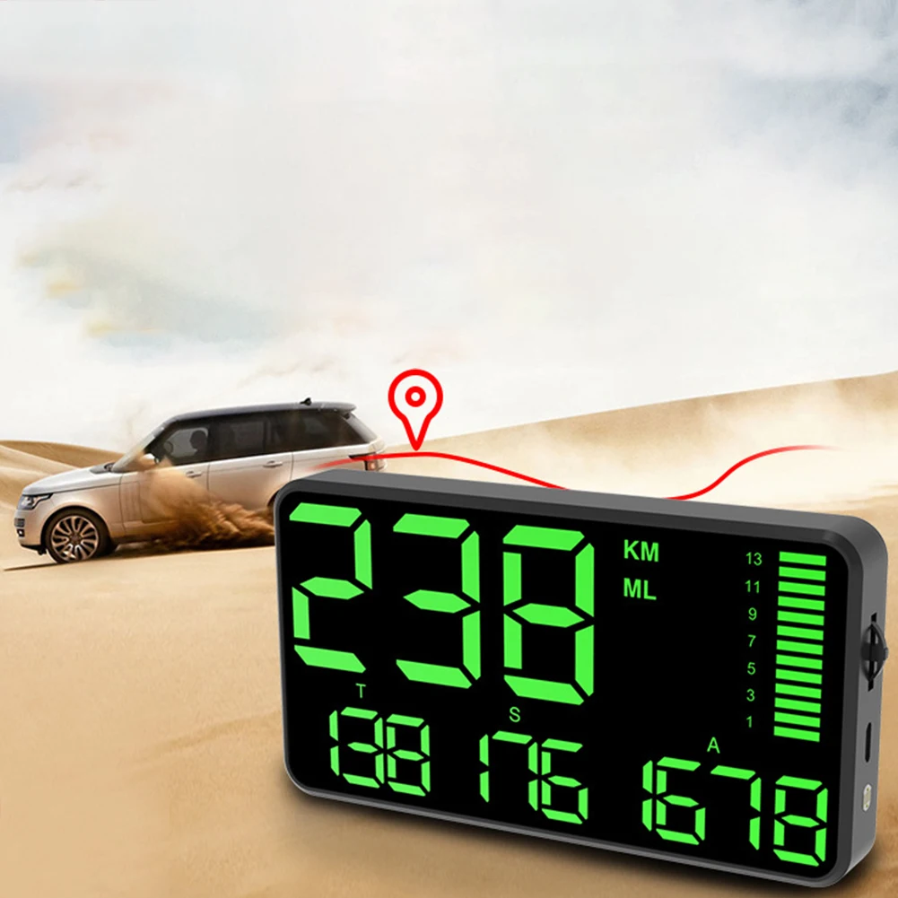 

Multifunction Speedometer GPS Head Up Display Overspeed Alarm Large Screen Gift Universal Digital Trucks Car Clock Odometer