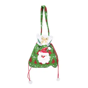 

Christmas Gift Handbag Drawstring Candy Bag Merry Christmas Sweet Candy Bags Present Bag Home Party Xmas Decoration For Children