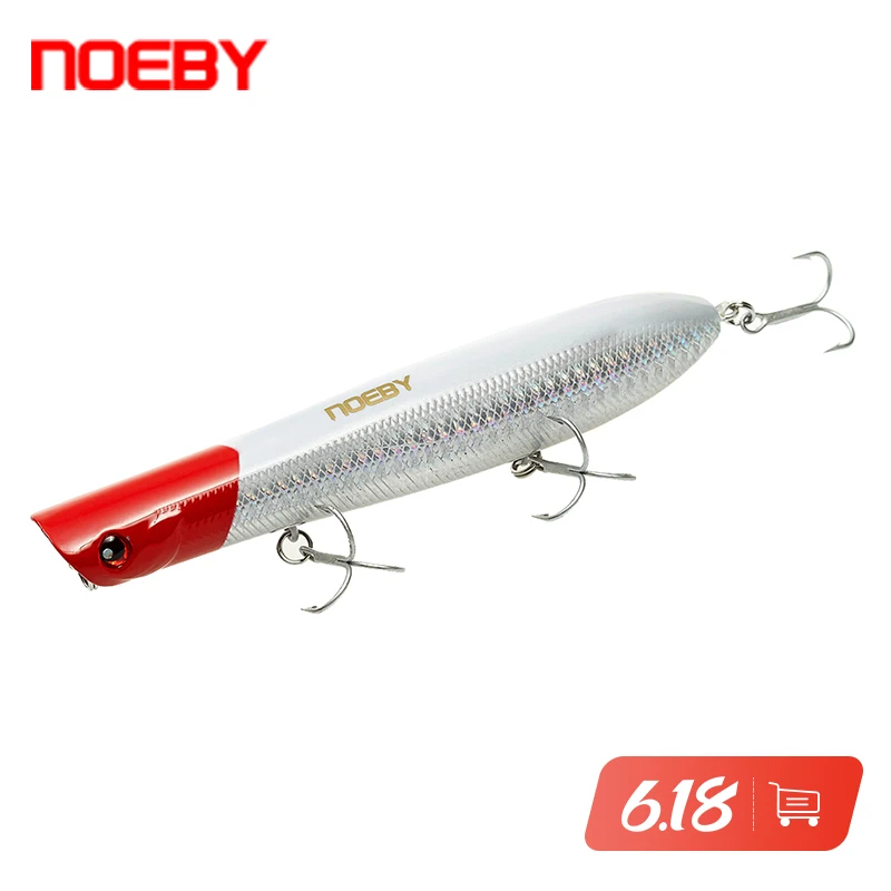 

Noeby NBL9451 Popper Fishing Lure Hard Creature Artificial Baits for Bass Top Water 130mm 31g 3D Eyes ABS
