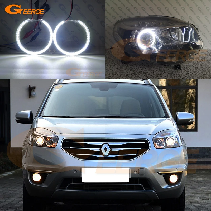 Для Renault Koleos I Samsung QM5 2011 2012 2013 2014 2015 ультра яркий SMD LED Ангельские Глазки halo Кольца