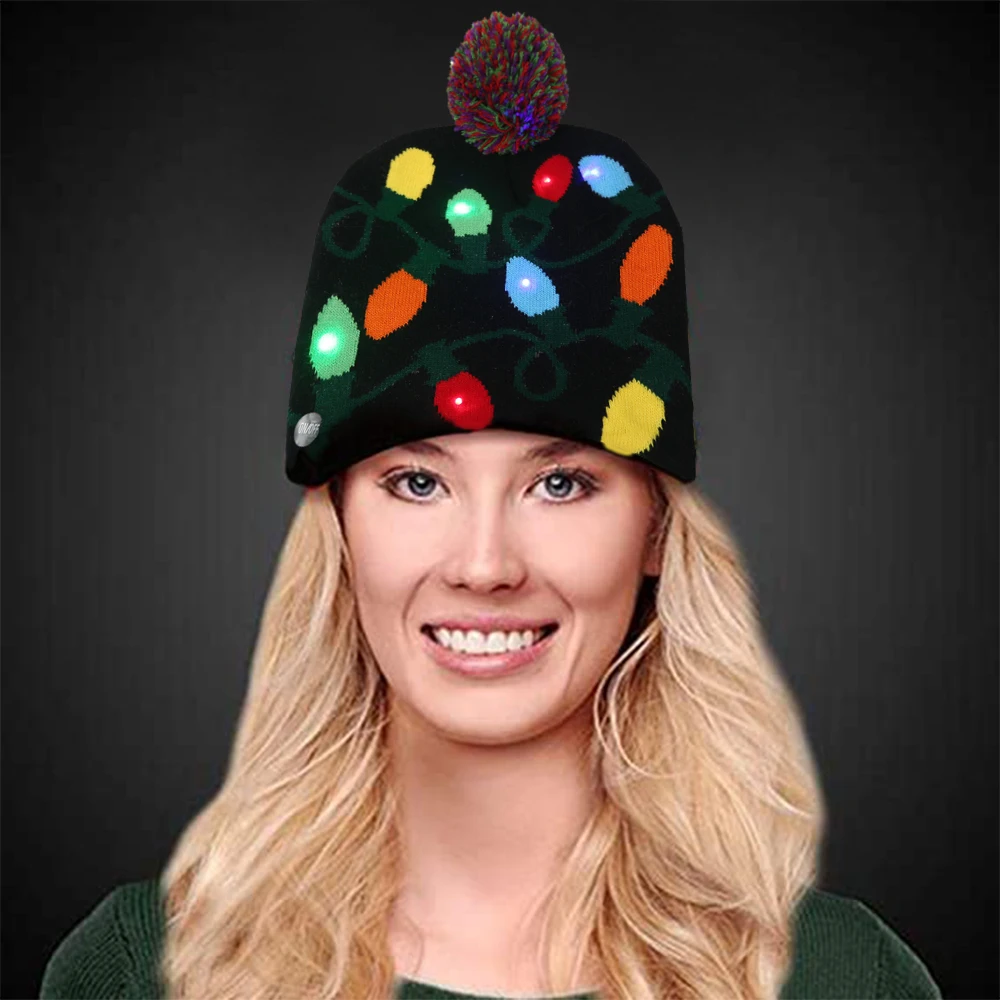 Bonnet De Père Noël Lumineux 30 Leds Secteur - H32 | Leroy Merlin