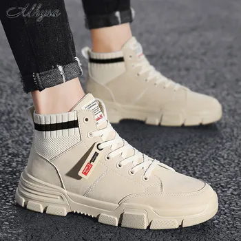 

2020 autumn new Martin boots men's fashion British style men's shoes breathable high-top tooling boots mid-cut men's boots W501