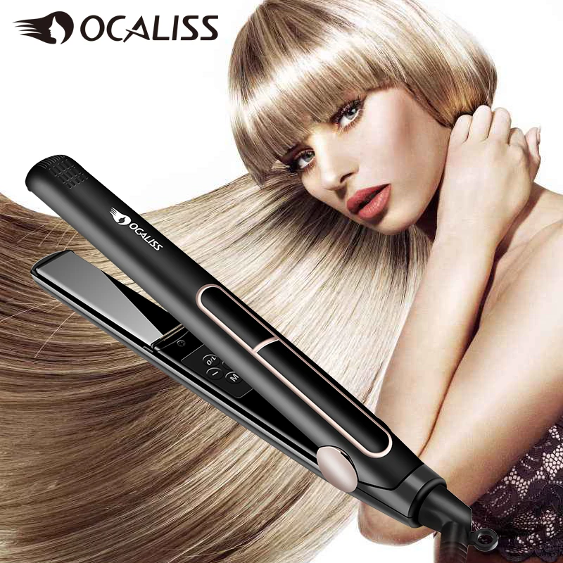 Профессиональные Титановые выпрямители для волос Ocaliss RM-39 с регулировкой