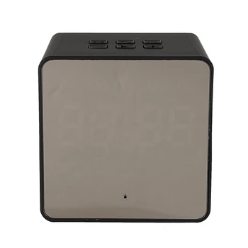 

Digital Alarm Clock Radio with Wireless Bluetooth Speaker for Bedrooms/Office, Micro-Sd, Built-In Mic, 33Ft Range,Usb Flash Driv