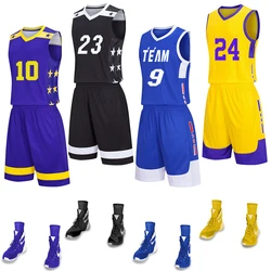 Maillot de Basket ball pour hommes, uniformes de Basket ball pour hommes, Kits de Sport, ensemble de Basket ball, chemise et short de l'équipe américaine, personnalisé, respirant, 2021 