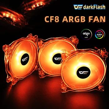 

aigo darkflash CF8PRO PC Case Fan Cooling RGB Fan AURA SYNC 5V3p IR Remote Quiet desktop Computer Case fan CPU Cooler Radiator