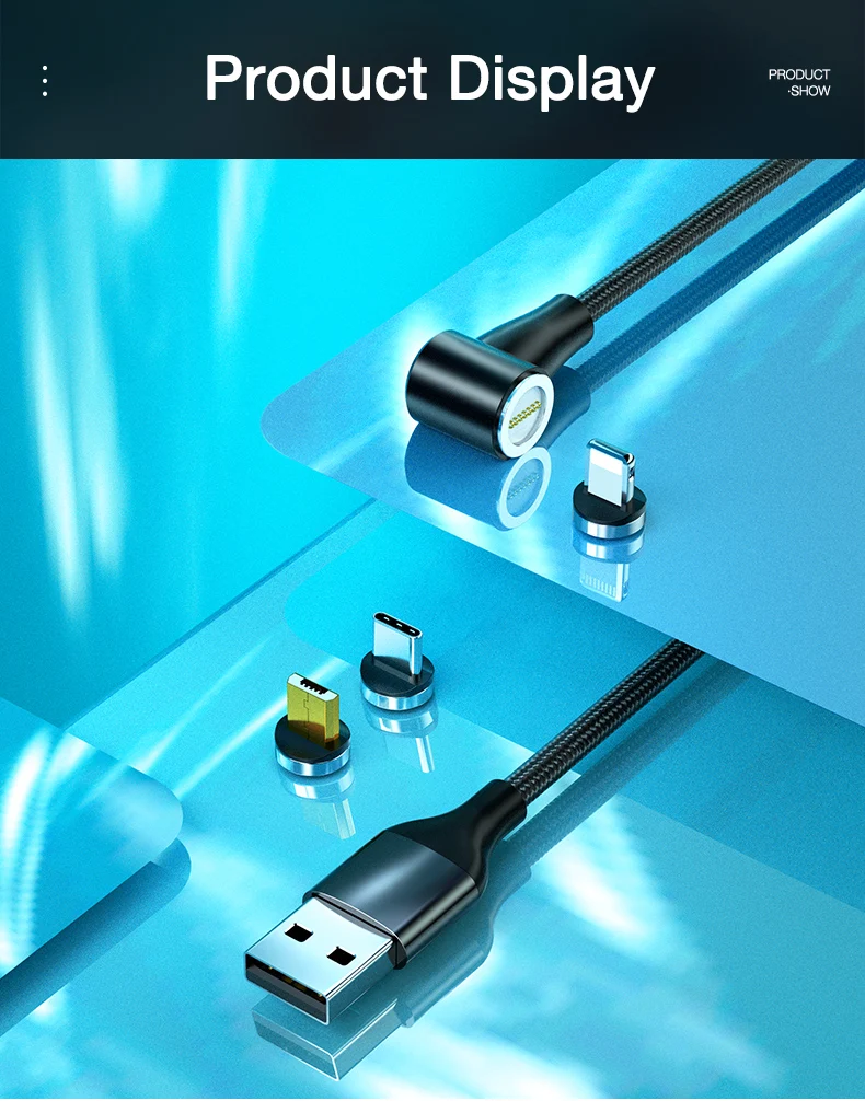 magnetic USB cable for iphone xiaomi huawei samsung  (12)