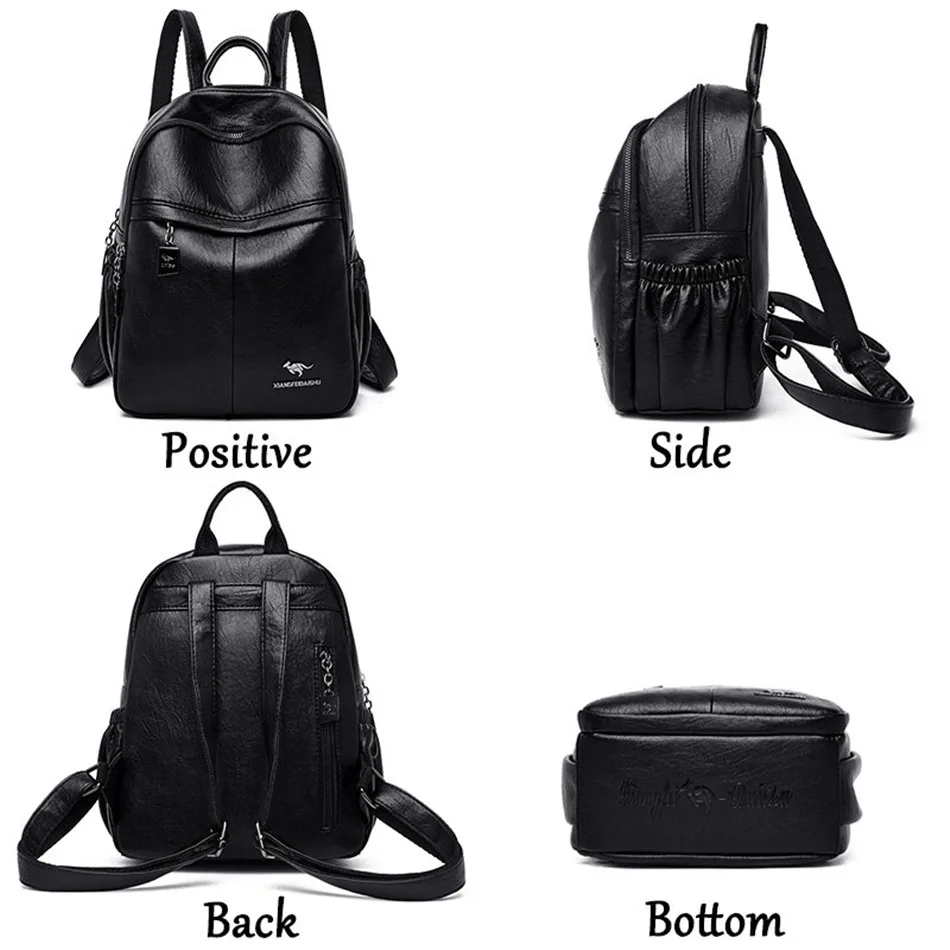2019 новый школьный вместительный рюкзак женский рюкзак для путешествий кожаный рюкзак женская сумка на плечо школьные сумки для