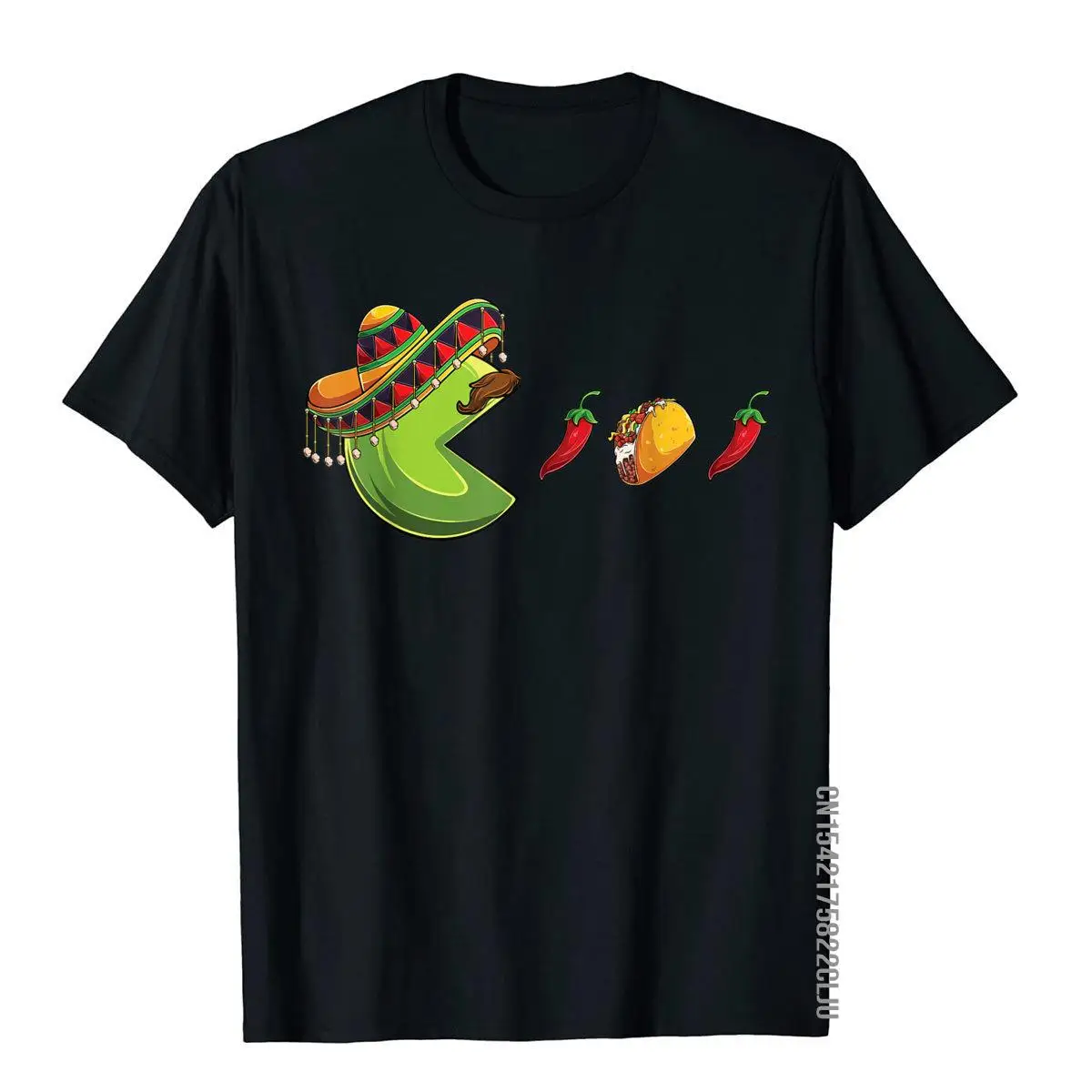 Funny eating Tacos Cinco de Mayo Boys Kids woman Men Mexican T-Shirt__97A3749black