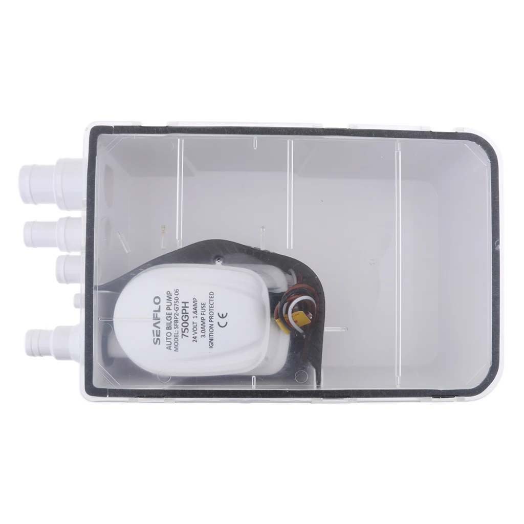 Shower Sump Pump System, 600 GPH Model, 24-Volt, Standard Box, 3/4-Inch Interior Diameter Outlet Hose