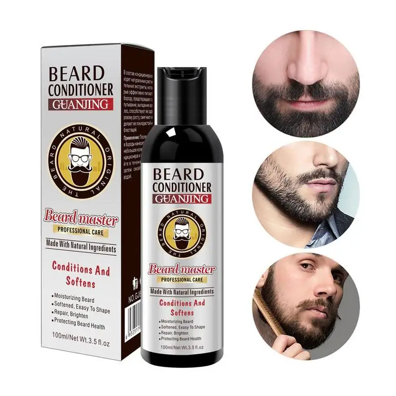 Men's Beard Shampoo Deep Cleansing Nourishing Beard Cleanser Wash Moisturiser Deep Cleansing Beard Conditioner 100ml Men's Beard Shampoo Deep Cleansing Nourishing Beard Cleanser Wash Moisturiser Deep Cleansing Beard Conditioner 100ml