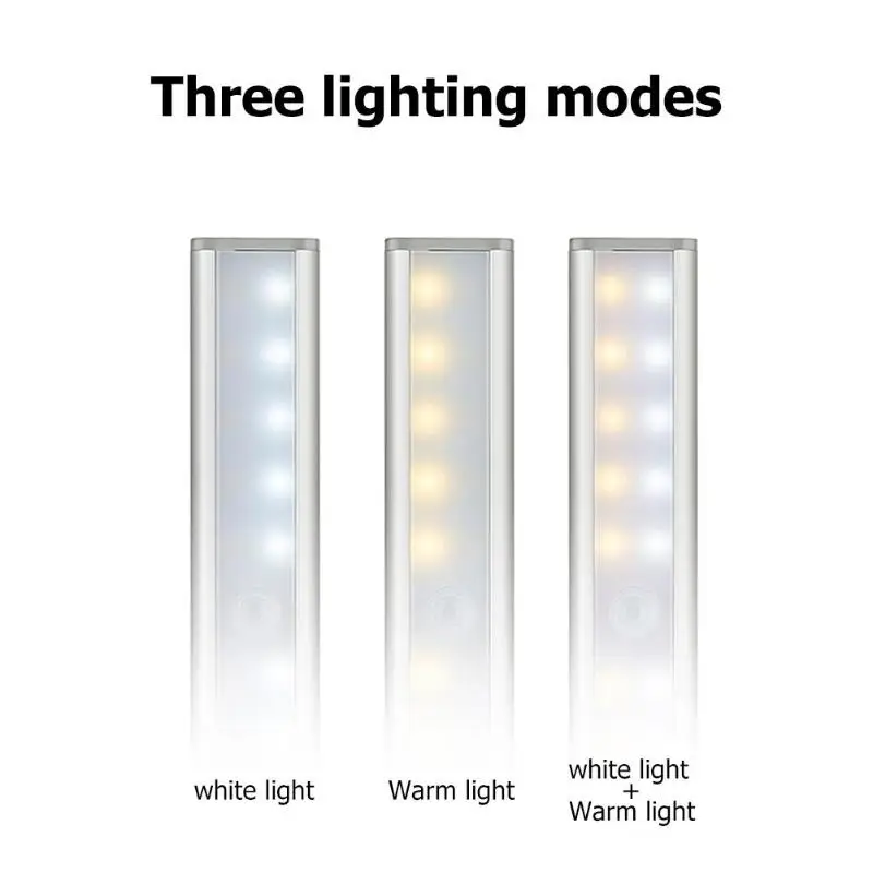 20LED PIR датчик, светильник для шкафа, зарядка через usb, лампа с регулируемой яркостью, супер яркий светильник для шкафа, лестницы, ящика