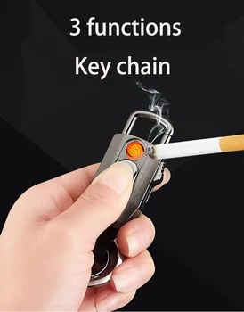 

Cigarette Lighter 3 Functions In Keychain Car Key Ring Accessories Key Chain Keyring Auto Pendant авто брелки