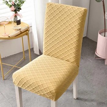 

1/4/6 Pcs Nordic Dining Chair Cover Spandex Elastic Chair Slipcover Case for Wedding Banquet Dining Room Stretch Seat Covers New