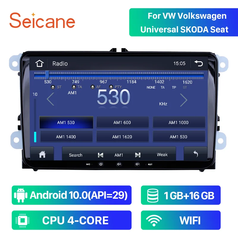 Seicane Android 10.0 Car Radio Gps 2 Din Audio System For Vw Volkswagen Golf  Polo Tiguan Passa Mk5 Mk6 Jetta Touran Seat Canbus - Car Multimedia Player  - AliExpress