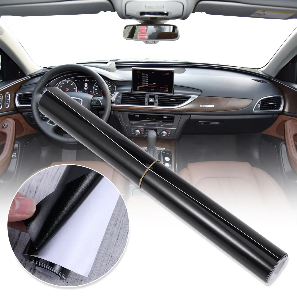 

High Quality Glossy Vinyl Film Piano Car Boat Trucks Computer Phone Gloss Wrap Adhesive Air Bubble Free Car Wrapping Sheet A30