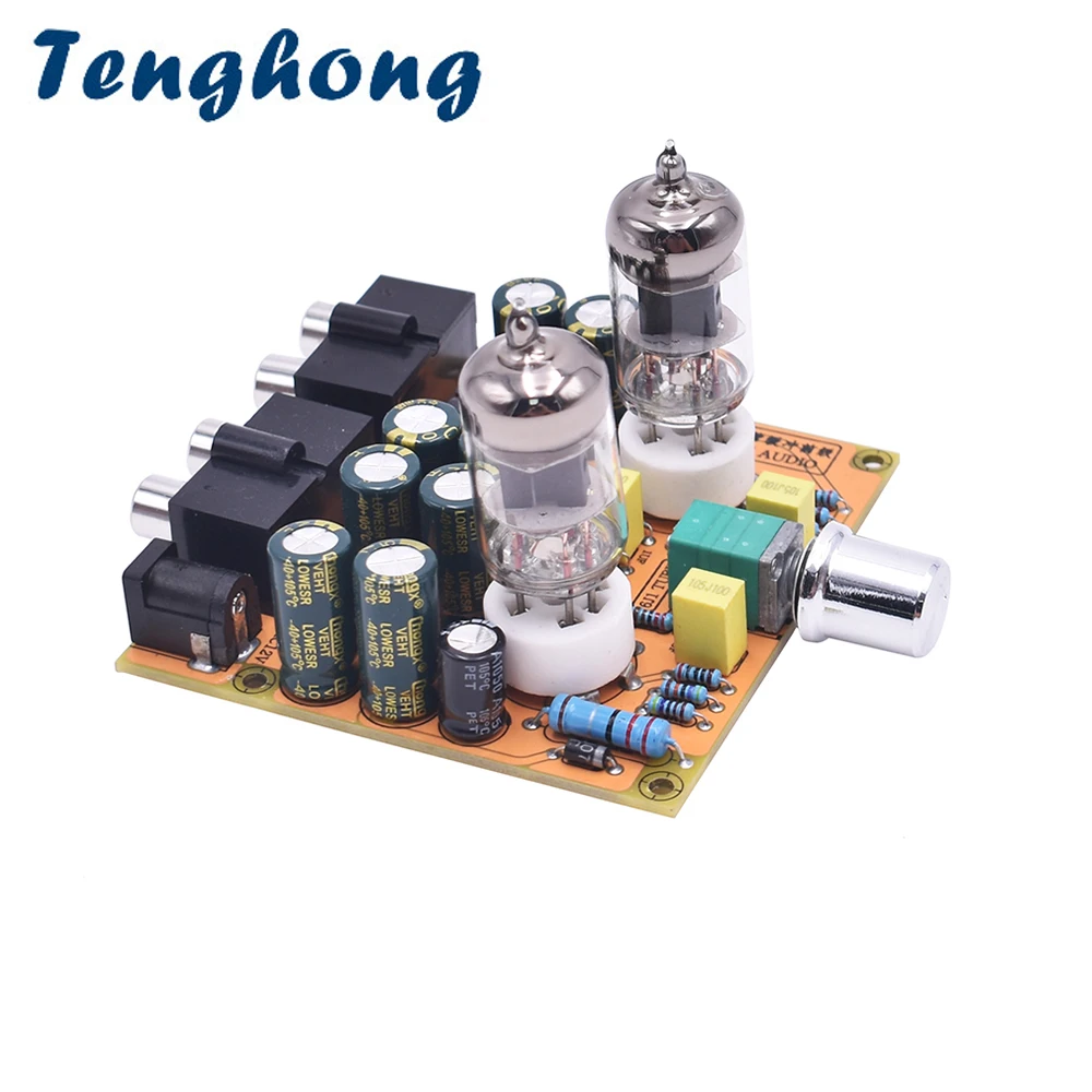 

Tenghong 1pcs HIFI Vacuum Tube Preamplifier Board 6J1 Good Sound Electronic Bile Buffer Preamp AC12V For Home Amplifier DIY