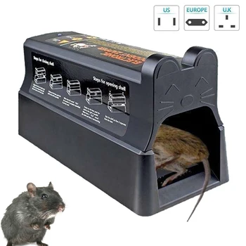 

Electronic Humane Rodent Zapper Clean Mouse Trap Killer For Rats Mice Mouse Trapper With Lock Mouse Trapper Box Mousetrap