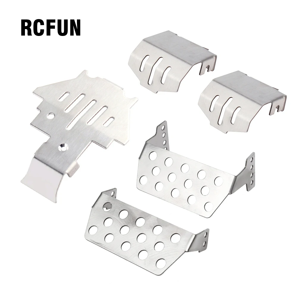 

1set TRX4 Aluminum Alloy Chassis Armor Axle Protector Skid Plate for 1/10 RC Crawler TRAXXAS TRX-4 TRX4