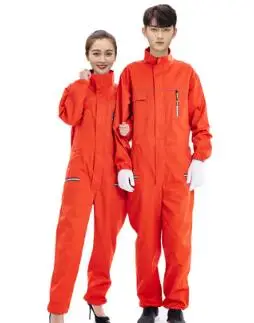 orange S-5XL, новинка, Мужская одежда для обслуживания, износостойкий комбинезон, комбинезон для мужчин, со стоячим воротником, для отдыха, цельные штаны, плюс размер, брюки - Цвет: orange