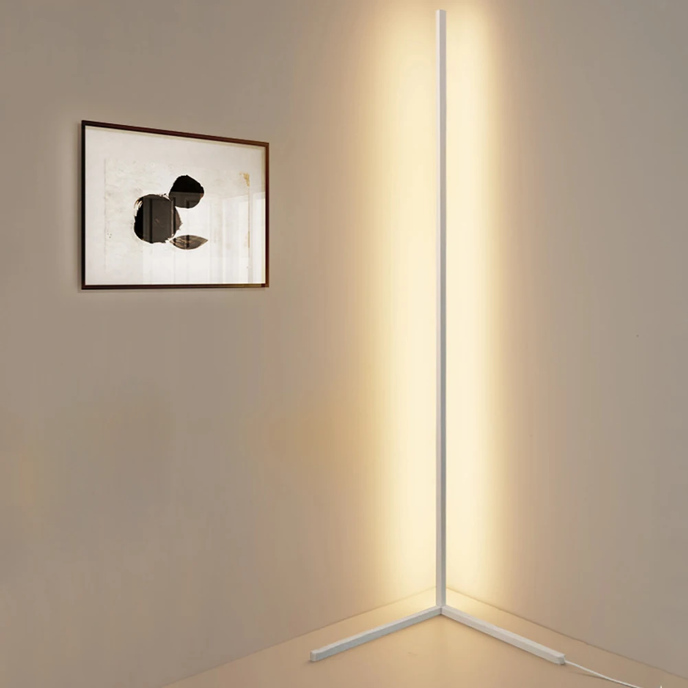 Nordic LED Floor Lamp Warm White Corner Rod Light Living Room Bedroom Interior Atmosphere Standing Indoor Fixtures | Лампы и освещение
