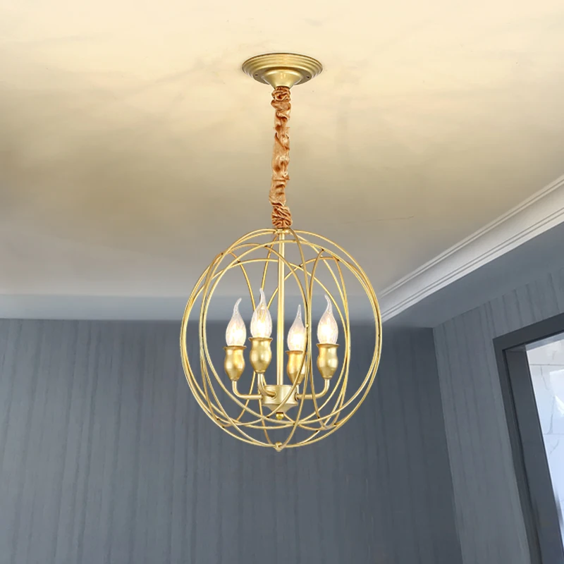 Luxury Led Chandeliers Lighting Gold Vintage Lamp For Kitchen Living room Bedroom Hanging Dining room Lamp Nordic Chandelier