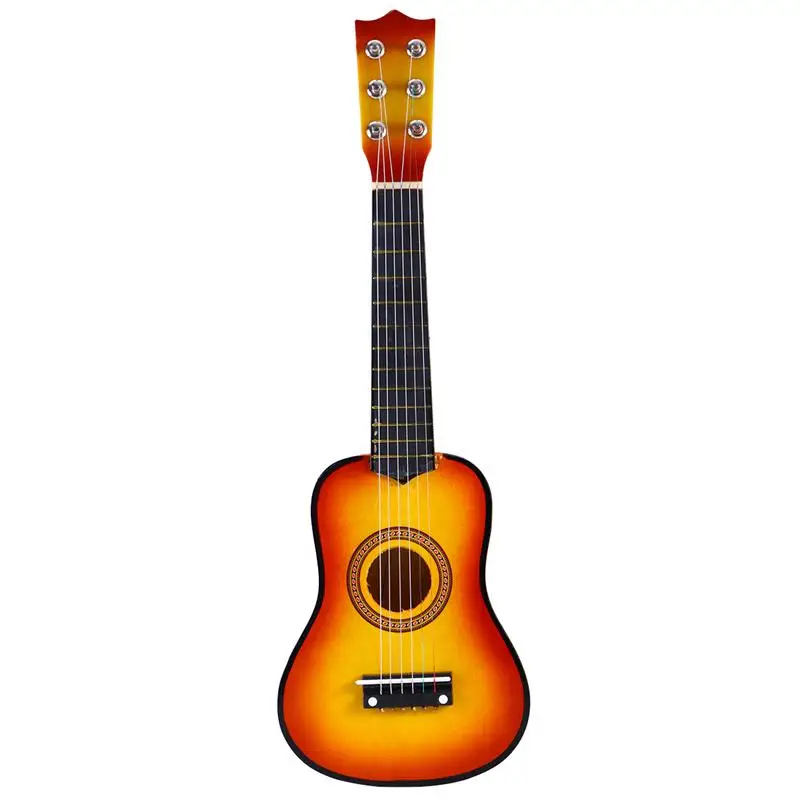 Guitarra acústica de 21 pulgadas, 6 cuerdas, Mini Guitarra acústica, guitarra de madera para niños, principiantes, escuela en casa|Instrumento musical de juguete| - AliExpress