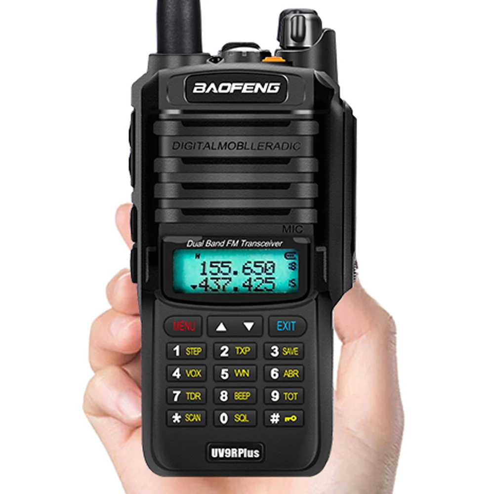 Rádio em Dois Rádio de Longo Estação de Rádio Upgrade Baofeng Mais 50km Walkie Talkie 10 w 4800mah Sentidos Vhf Uhf Presunto Alcance cb Uv9r Uv-9r 2 High Quality Telefonia e Comunicação