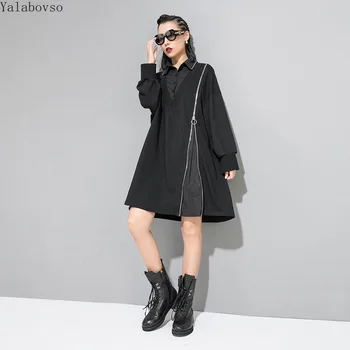 

2020 Trend Shirts Fake Two Piece Regular Streetwear Oversized Hoodie Tees Fashion Shirt Female A71Z40