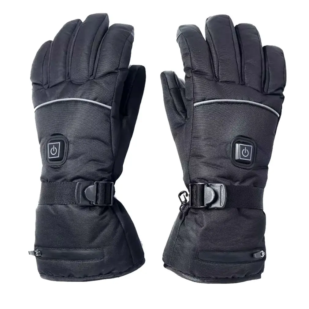 

Winter Ski Warm Electric Heating Gloves Three-Level Thermostat Electric Gloves Finger Back Heating Gloves