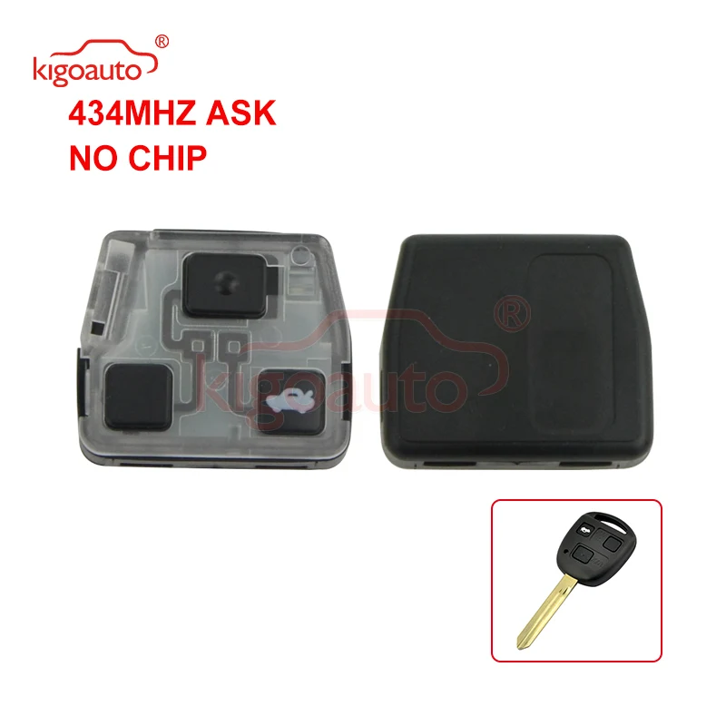 

Kigoauto Remote sender 3 button 434Mhz for Toyota Land Cruiser FJ Cruiser