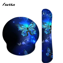 Butterfly  Mouse Pad with Wrist Rest for Computer Laptop Notebook Keyboard Mouse Mat with Hand Rest  Pad  Drop Shipping Custom